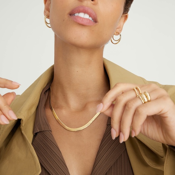 Mejuri Jewelry Mejuri Gold Herringbone Necklace Poshmark